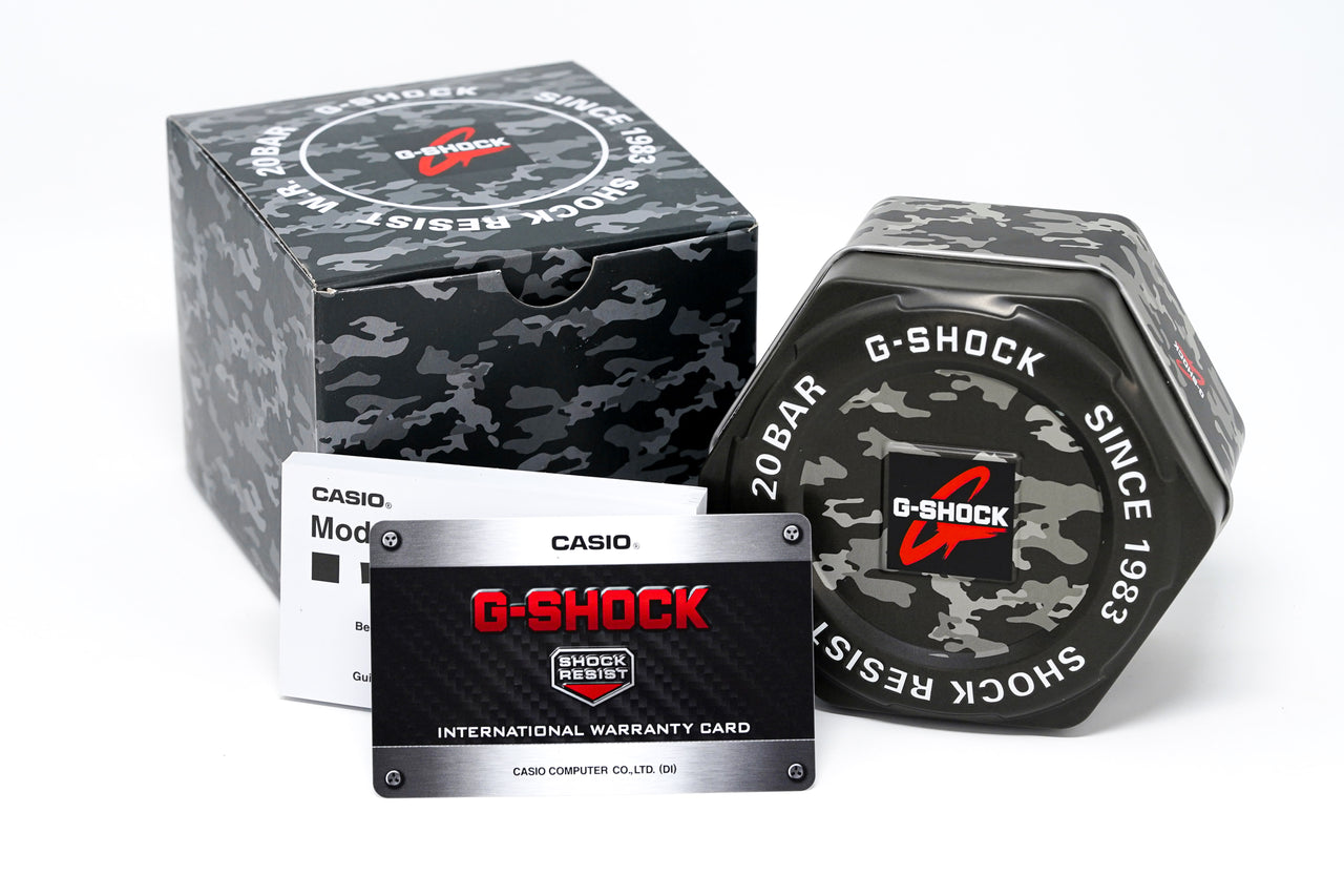 Casio G-Shock Watch Men's Black Camo GA-100CF-1ADR