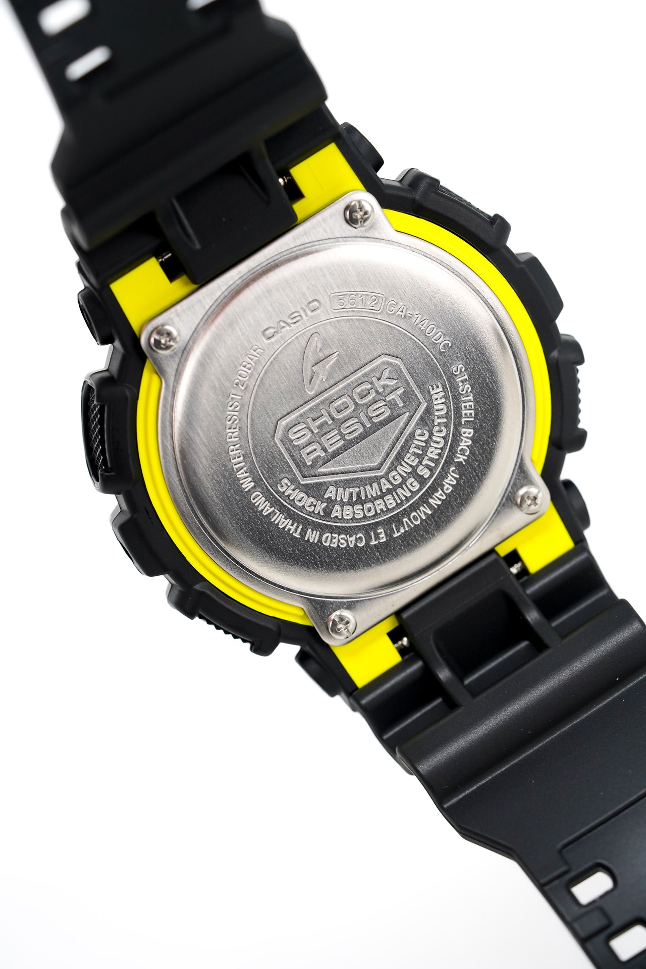 Casio G-Shock Watch Men's Neon Yellow/Black GA-140DC-1ADR