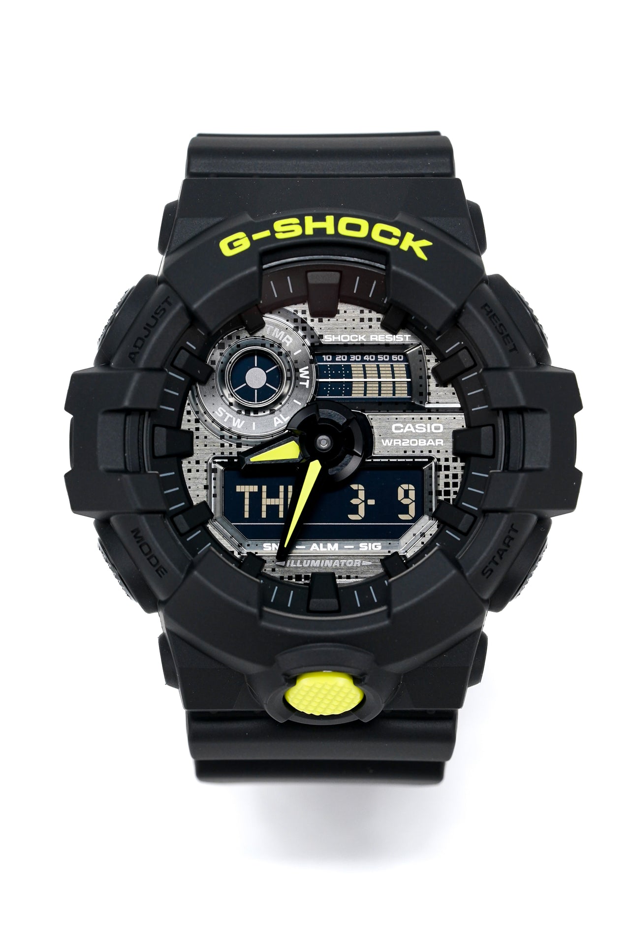 Casio G-Shock Watch Men's Oversized Neon Digital Camo GA-700DC-1ADR