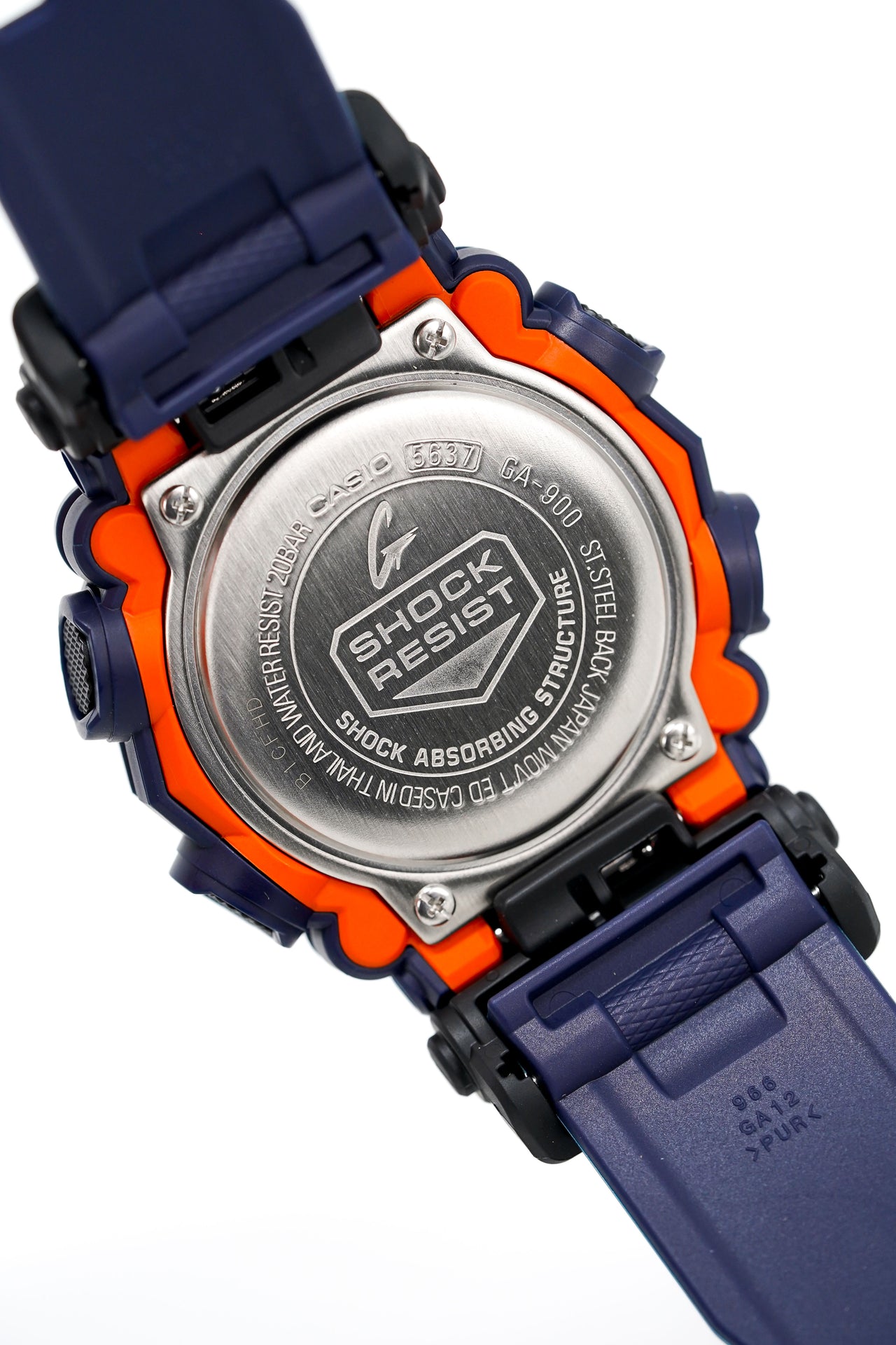 Casio G-Shock Watch Heavy Duty Blue/Orange GA-900-2AER