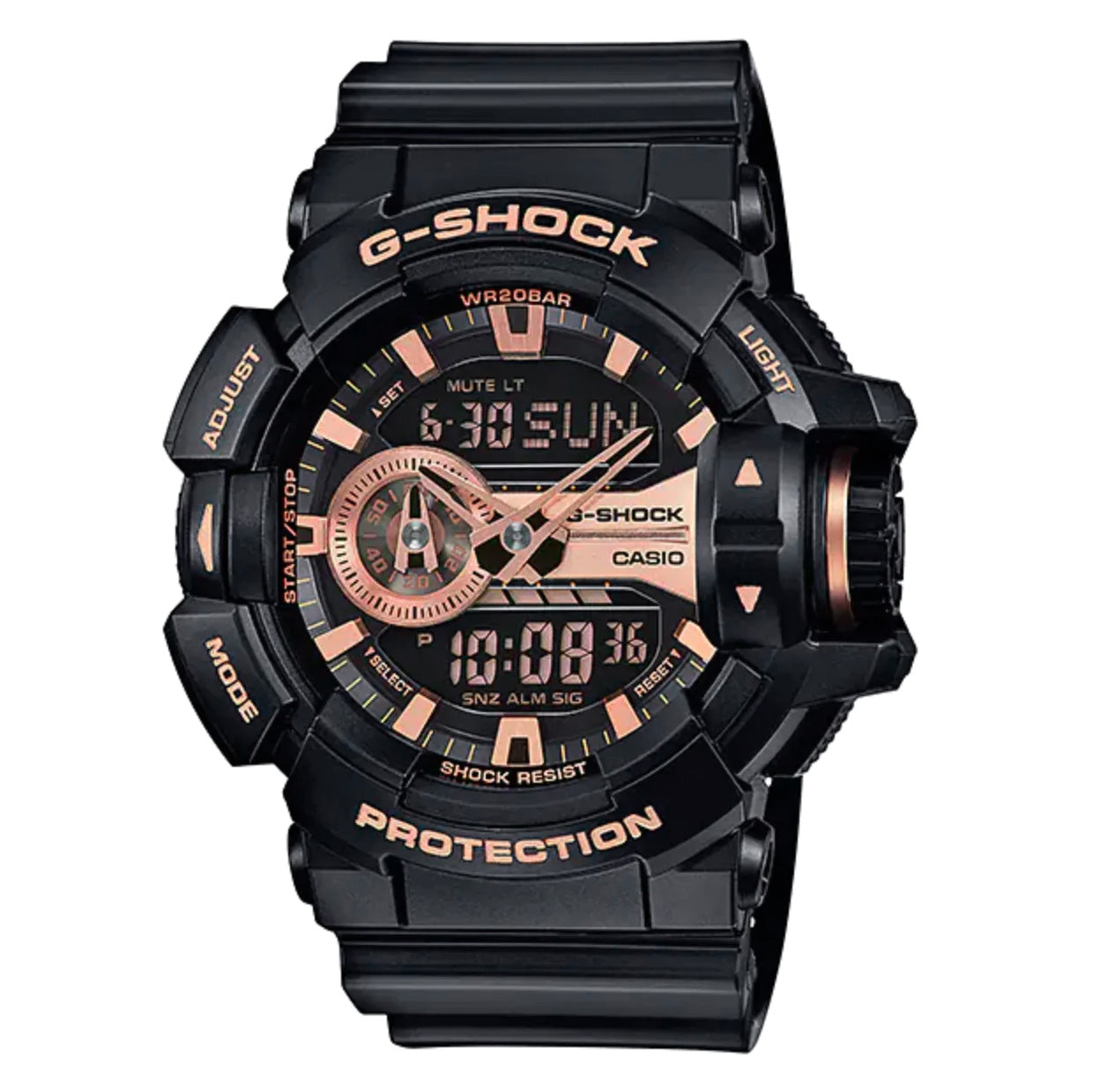 Casio G-Shock Watch Men's Oversized Rose Gold GA-400GB-1A4DR