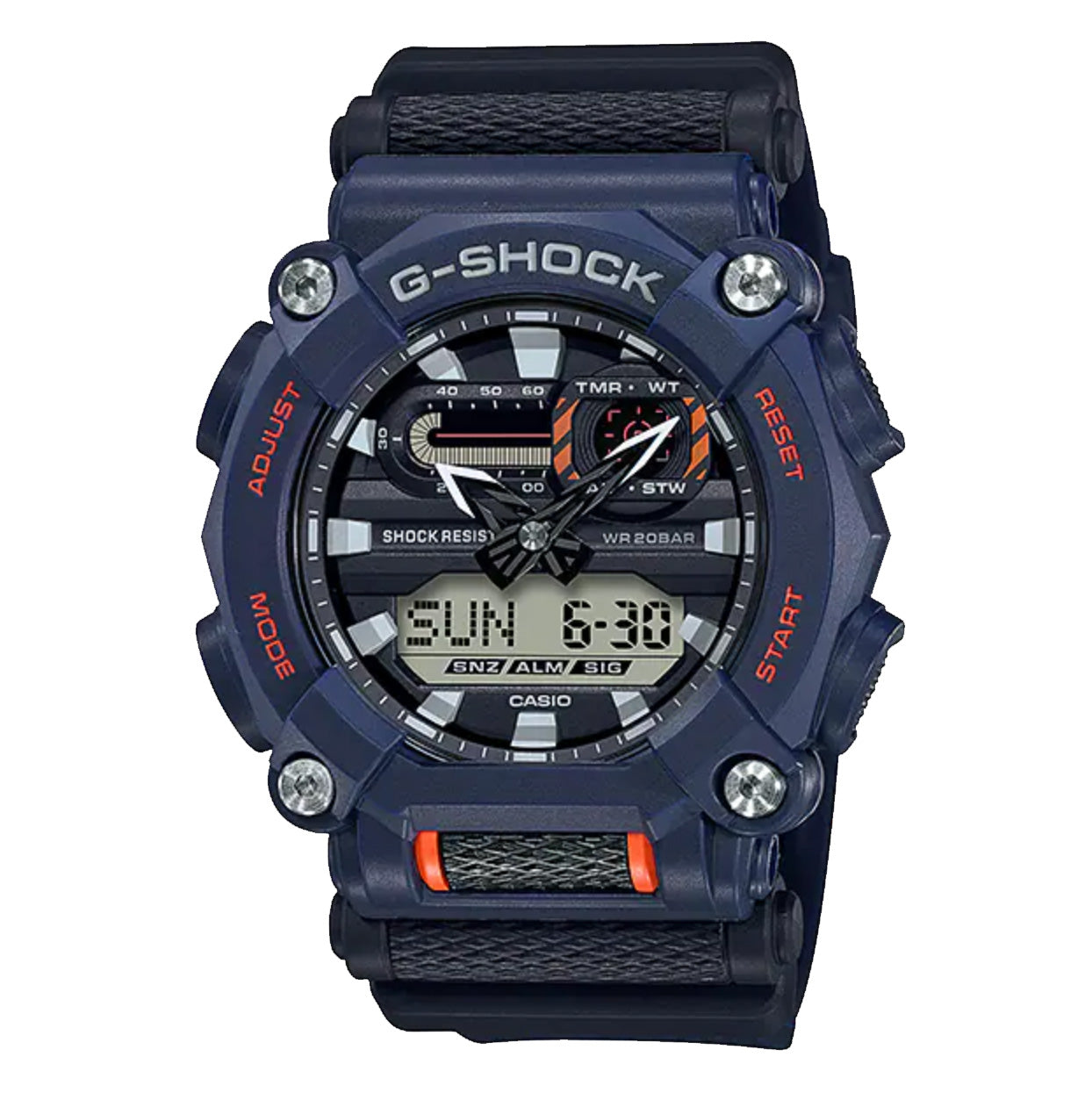 Casio G-Shock Watch Heavy Duty Blue/Orange GA-900-2AER