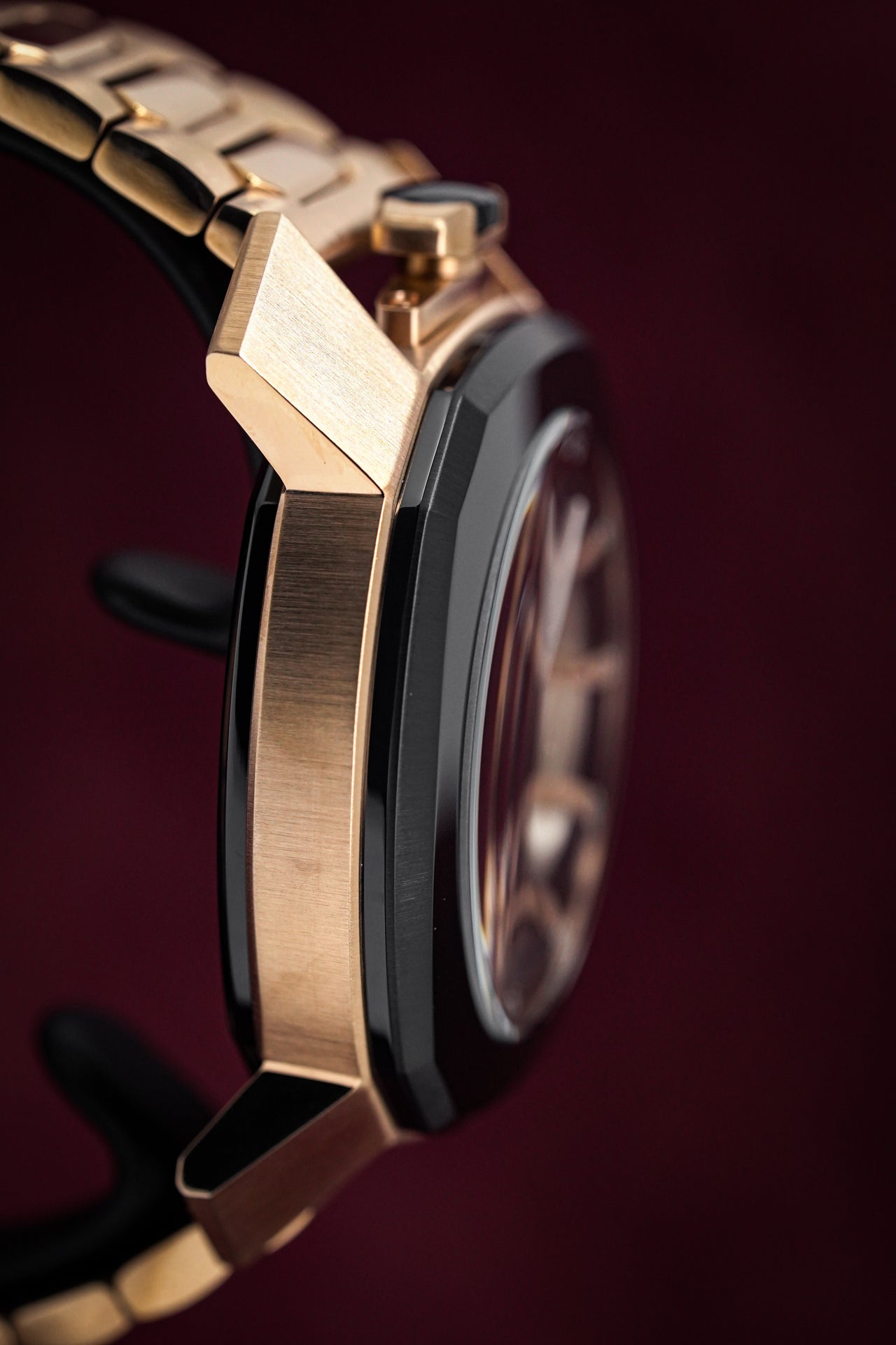 Gaga Milano Automatic Watch Frame_One Skeleton Rose Gold 7074.01
