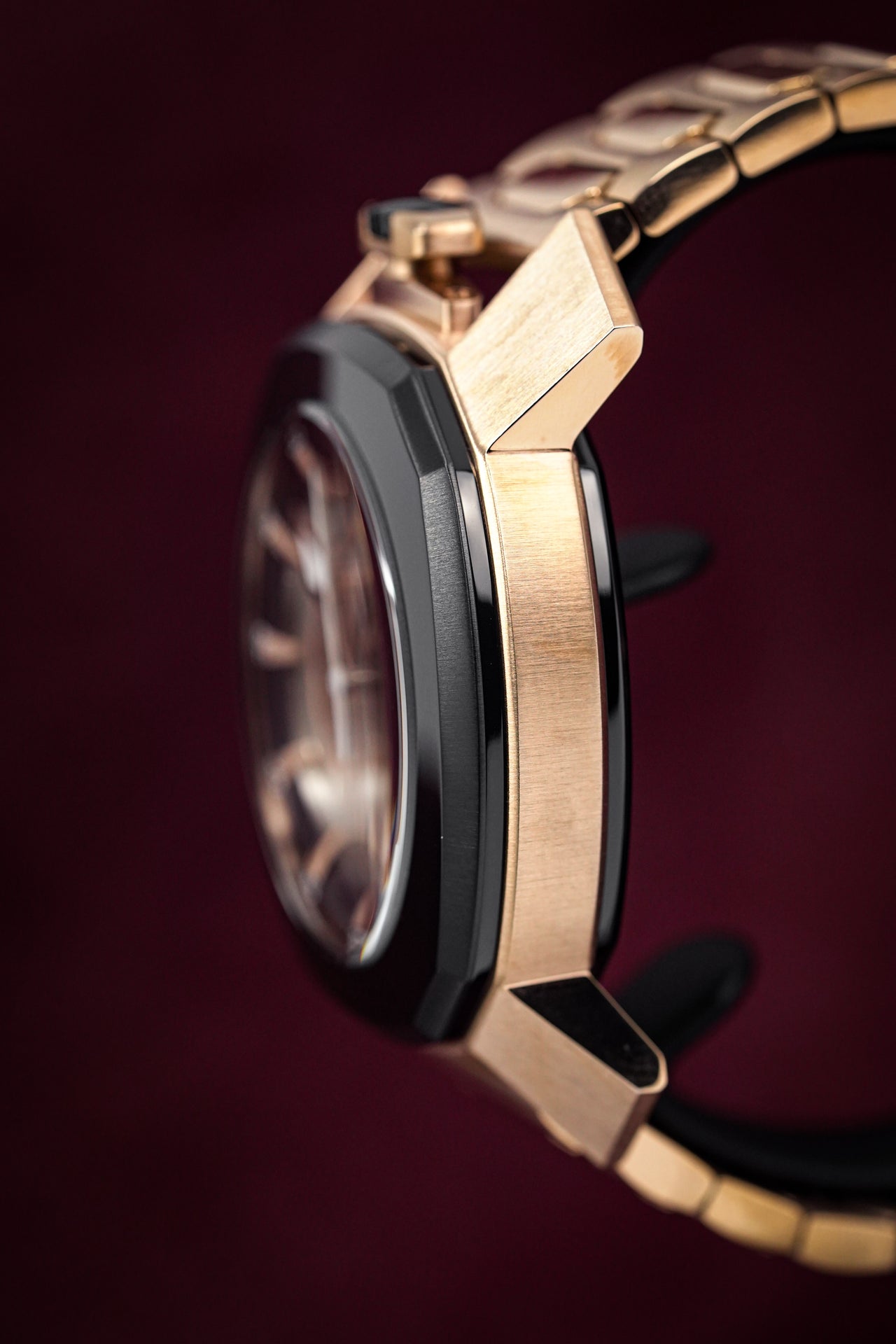 Gaga Milano Automatic Watch Frame_One Skeleton Rose Gold 7074.01