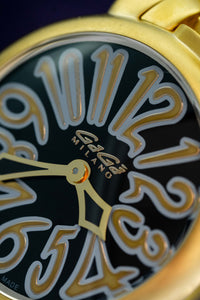 Thumbnail for GaGà Milano Watch Manuale Ladies 35mm Yellow Gold Black