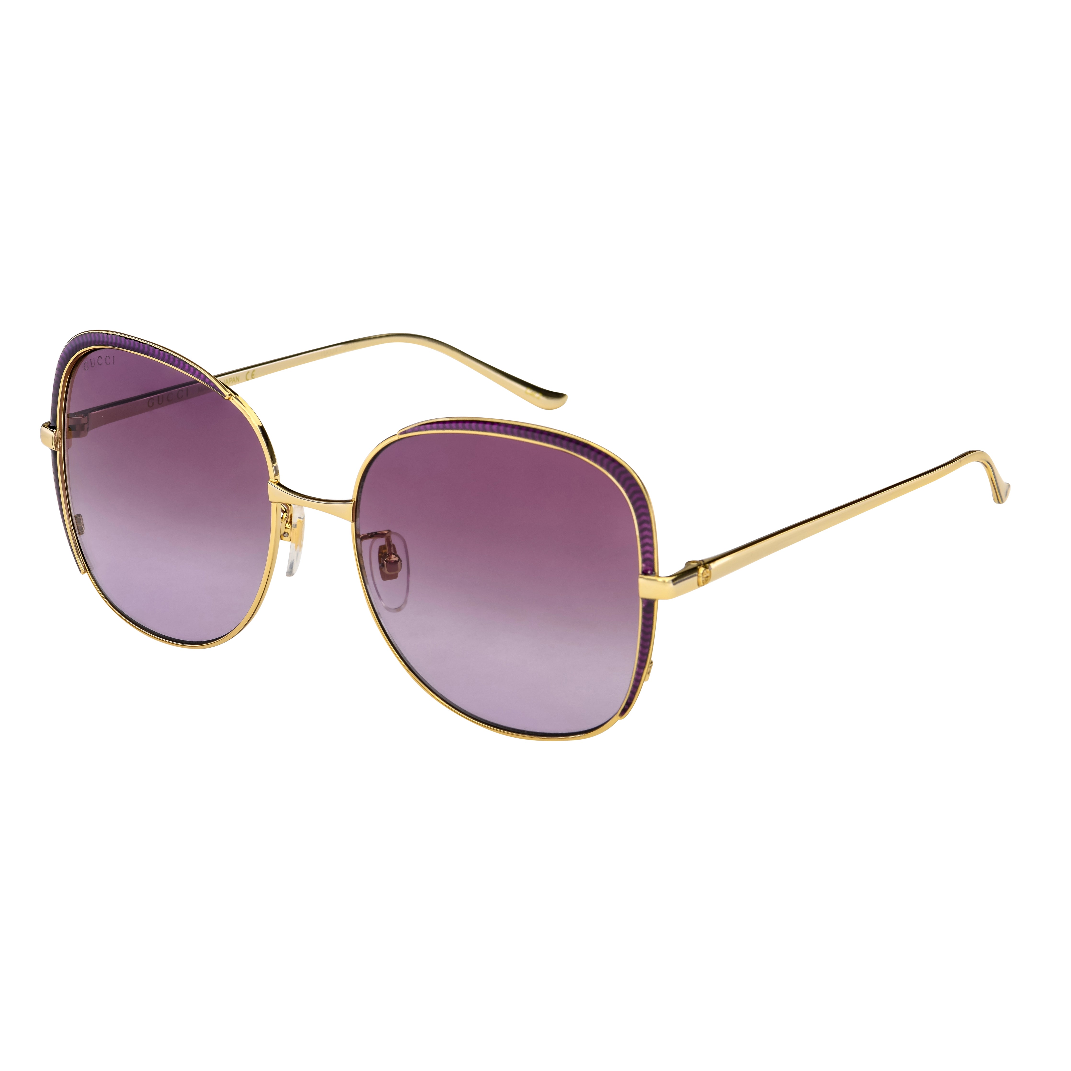 Gucci Women's Sunglasses Oversized Square Gold GG0400S-005 58