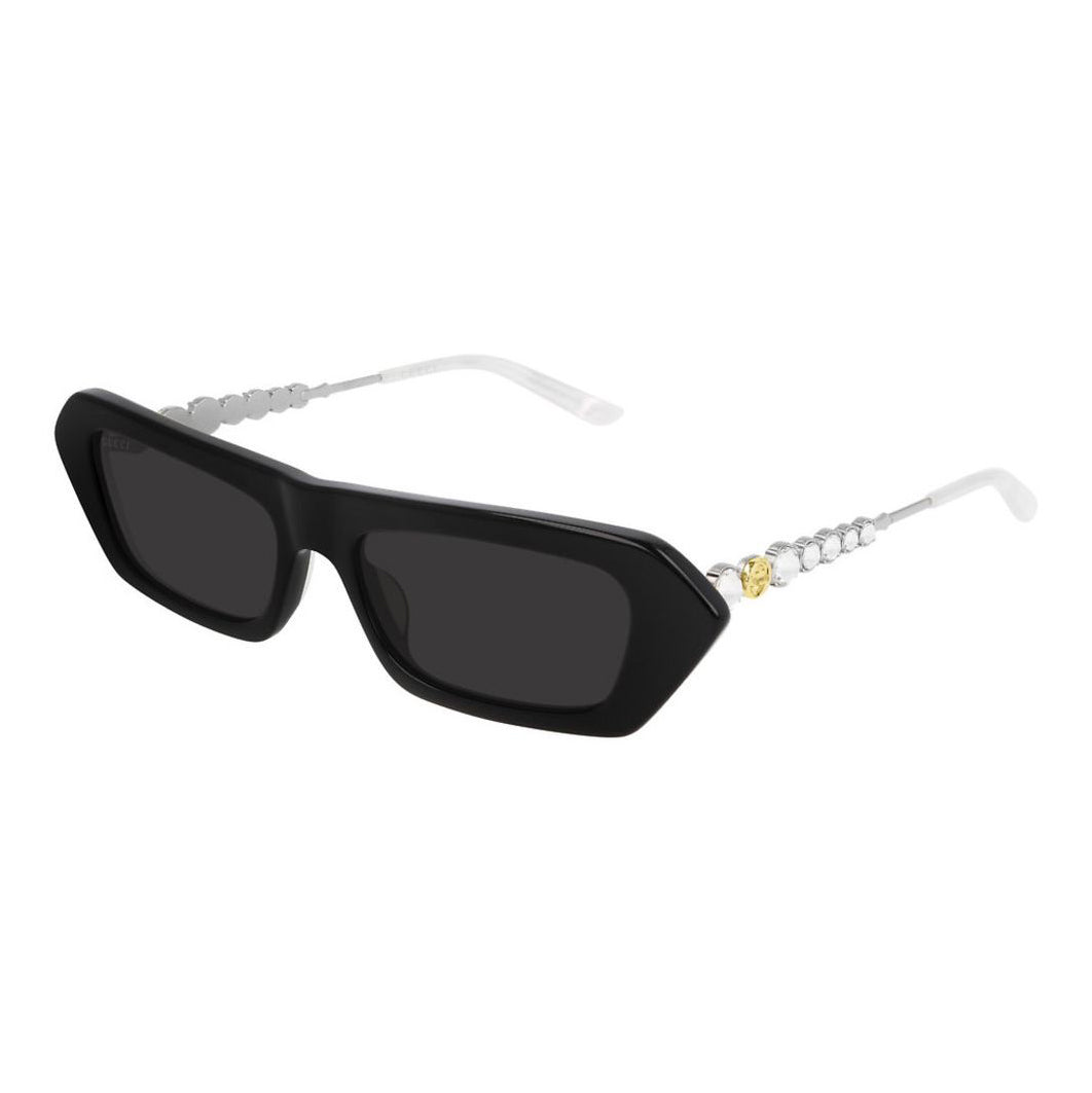 Gucci Women's Sunglasses Cat Eye Rectangle Black GG0642S-001 56