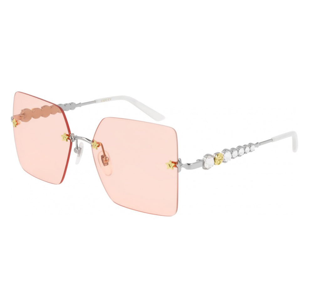 Gucci Women's Sunglasses Oversized Square Pink GG0644S-003 56