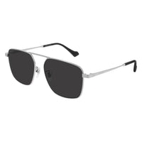 Thumbnail for Gucci Men's Sunglasses Classic Square Silver Black GG0743S 005 57