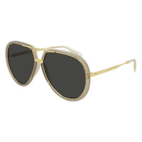 Thumbnail for Gucci Unisex Sunglasses Oversized Pilot Gold GG0904S-002 61