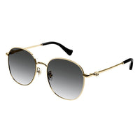Thumbnail for Gucci Women's Sunglasses Oversized Square Gold Black GG1142S 001 56