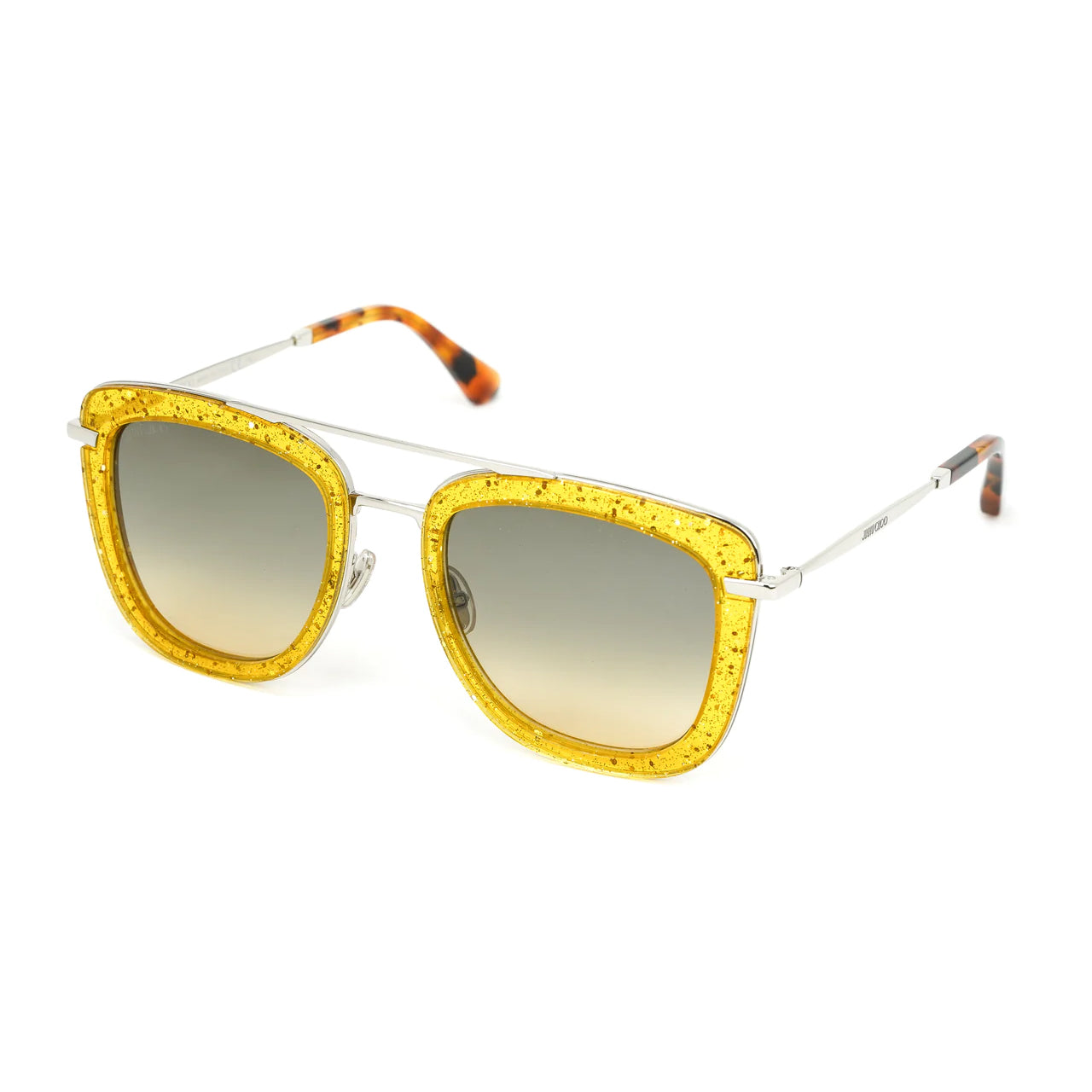 Jimmy Choo Women's Sunglasses Browline Yellow/Grey GLOSSY/S 40G