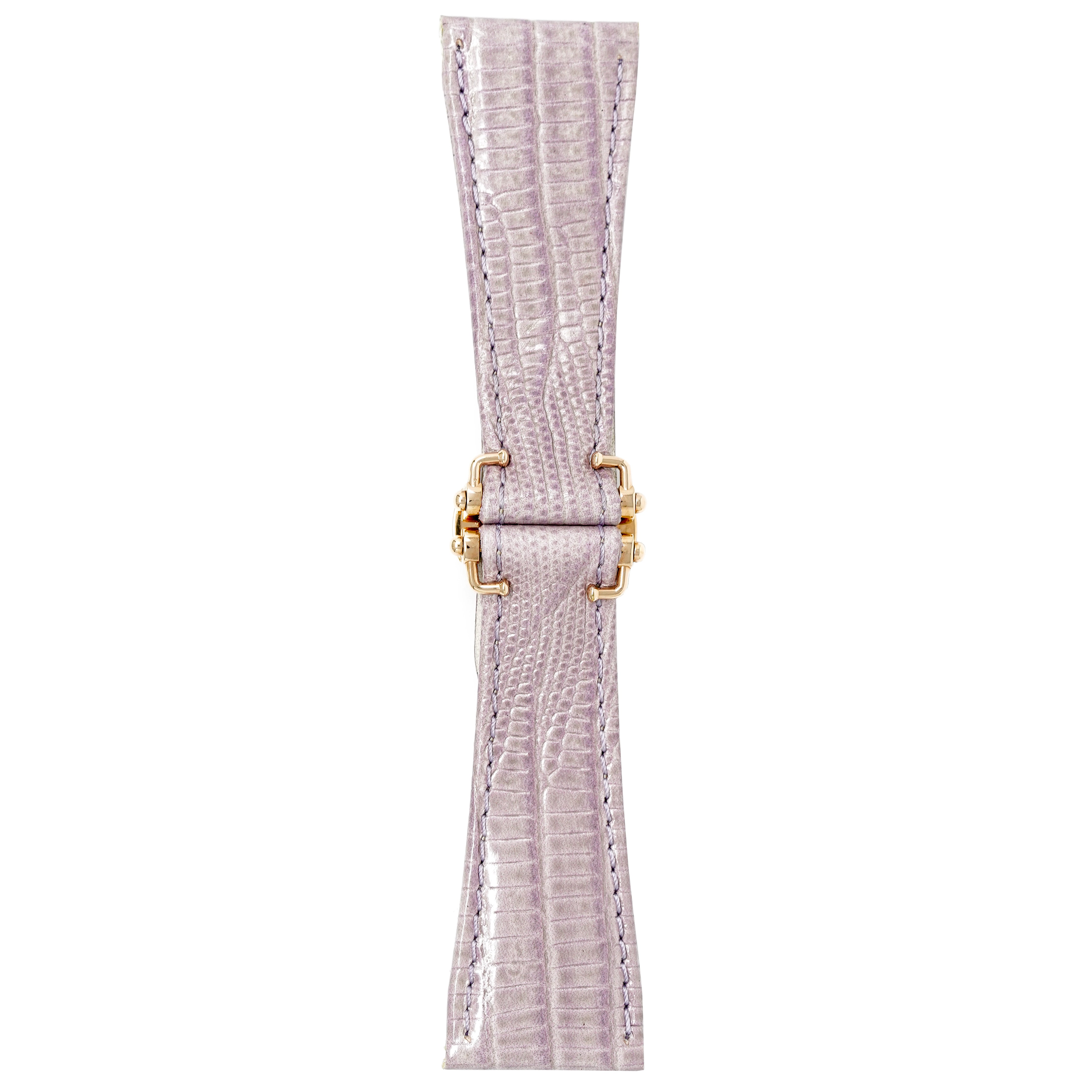 Gagà Milano Watch Lilac Lizard Leather Butterfly Strap