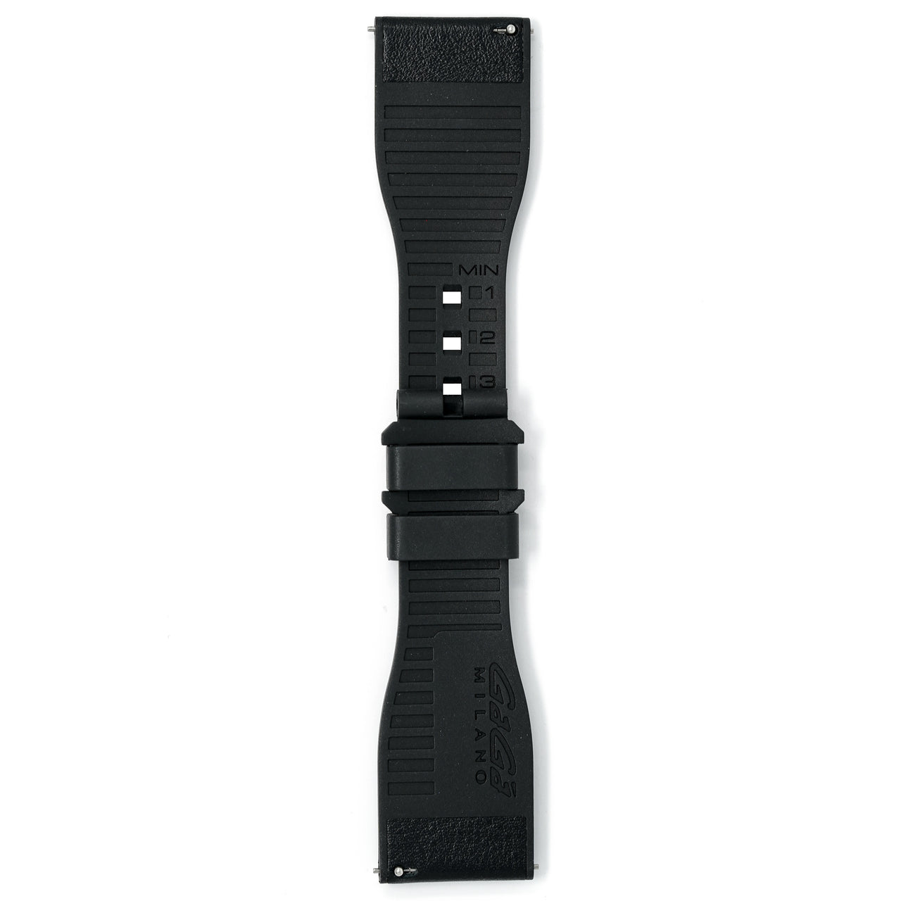 Gagà Milano Watch Black Silicone Rubber Strap