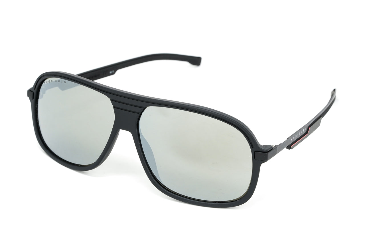 Boss by BOSS Men's Sunglasses Pilot Black/Silver 1200/N/S N6T T4