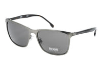 Thumbnail for Boss by BOSS Men's Sunglasses Classic Square Ruthenium/Grey 1291/F/S R80