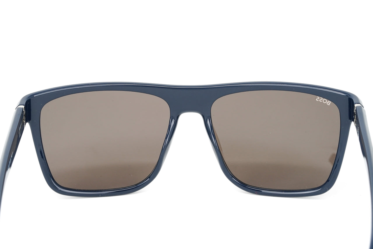 Boss by BOSS Men's Sunglasses Classic Rectangle Blue/Grey 1375/S PJP