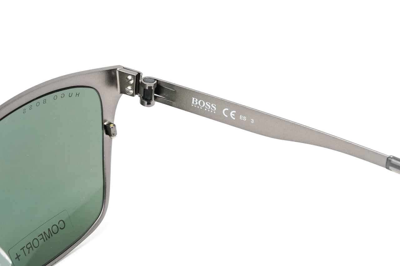 Boss by BOSS Men's Sunglasses Classic Square Ruthenium/Green 1410/F/S –  Watches & Crystals