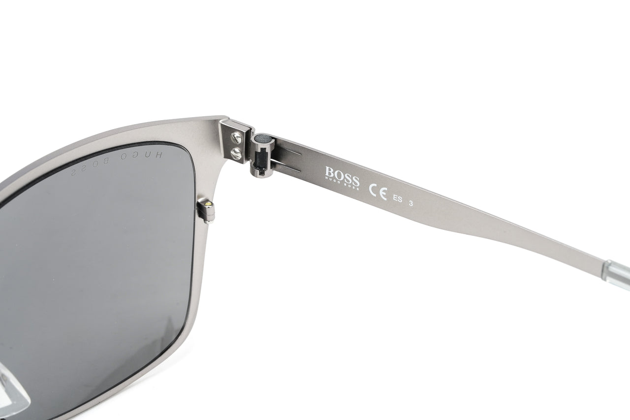 Boss by BOSS Men's Sunglasses Classic Square Silver/Grey 1410/F/S R81/T4