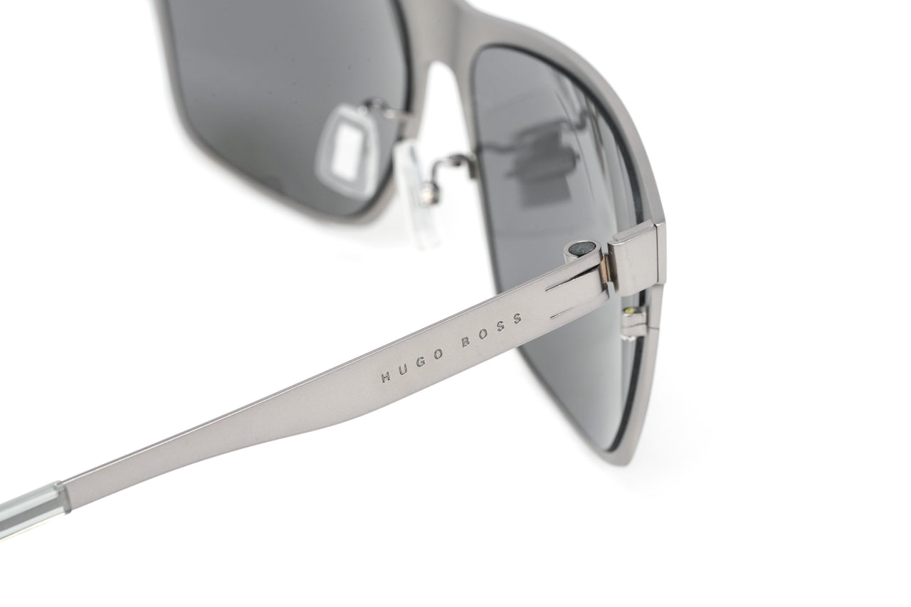 Boss by BOSS Men's Sunglasses Classic Square Silver/Grey 1410/F/S R81/T4