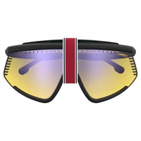 Thumbnail for Carrera Unisex Sunglasses Shield Wap-Around Black/Yellow HYPERFIT 10/S 71C