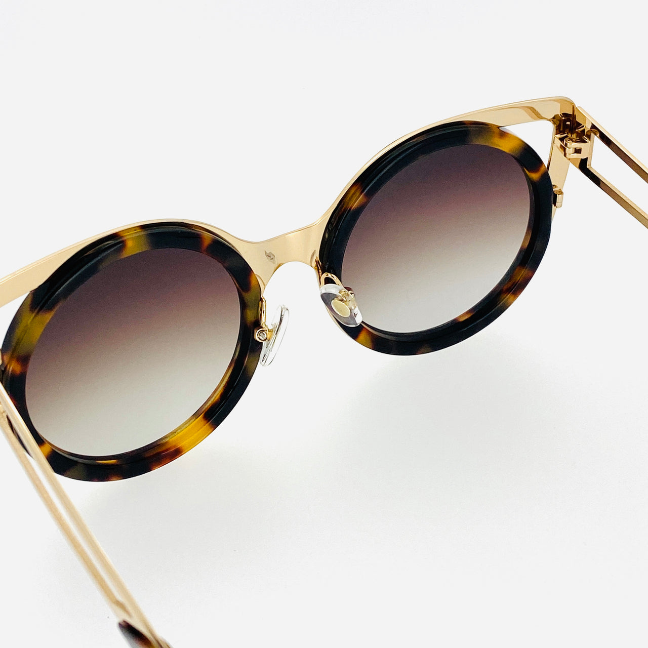 Erdem Sunglasses Cat Eye Tortoise Shell Gold and Brown