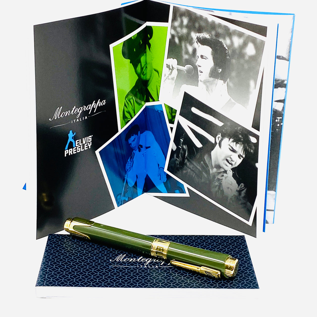 Montegrappa Pen Icons Elvis Presley Fountain Pen Medium Tip Green ISICE3YG