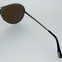 Thumbnail for Ann Demeulemeester Men's Sunglasses White Gold and Brown AD13C3SUN