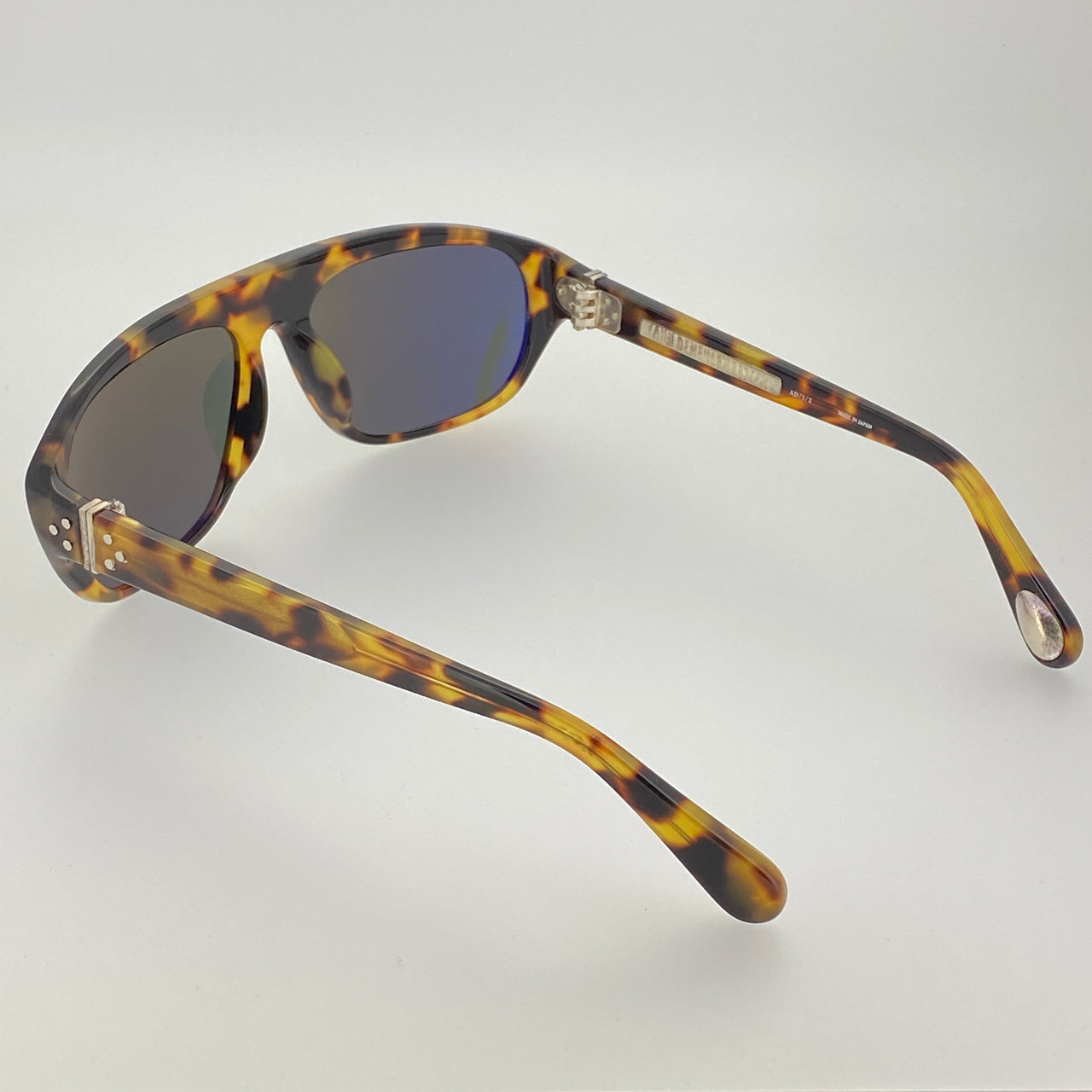 Ann Demeulemeester Men's Sunglasses Flat Top Tortoise Shell and Grey AD1C2SUN