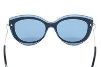 Thumbnail for Jimmy Choo Women's Sunglasses Round Cat Eye Blue CLEA/G/S PJP