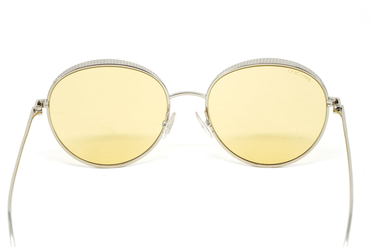 Jimmy Choo Women's Sunglasses Round Silver/Yellow ELLO/S DYG – Watches &  Crystals