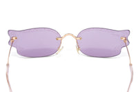 Thumbnail for Jimmy Choo Women's Sunglasses Rimless Cat Eye Pink EMBER/S S9E