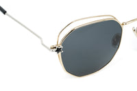 Thumbnail for Jimmy Choo Women's Sunglasses Oval Gold/Grey FRANNY/S J5G