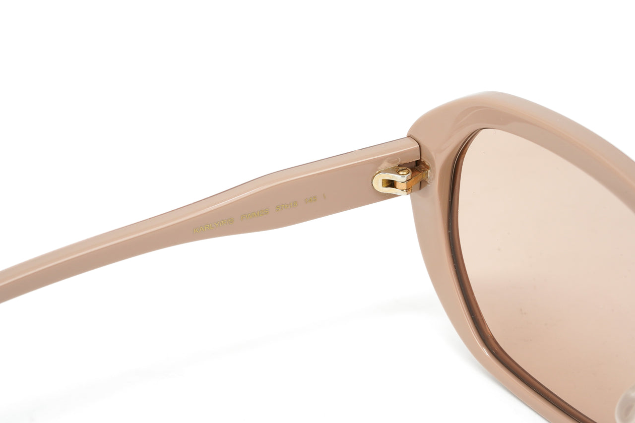 Jimmy Choo Women's Sunglasses Oversized Oval Beige/Pink KARLY/F/S FWM