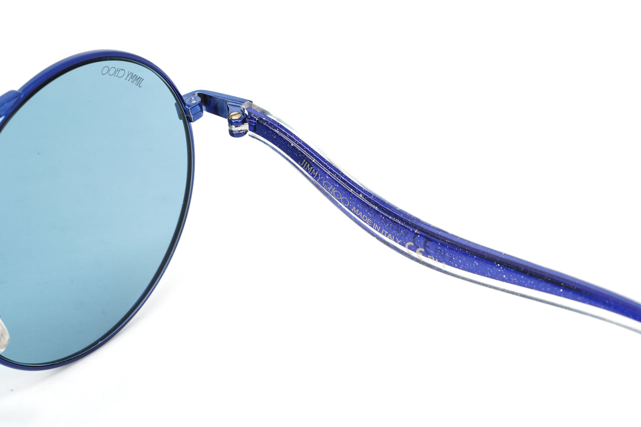 Jimmy Choo Women's Sunglasses Round Browline Blue MAELLE/S ZI9