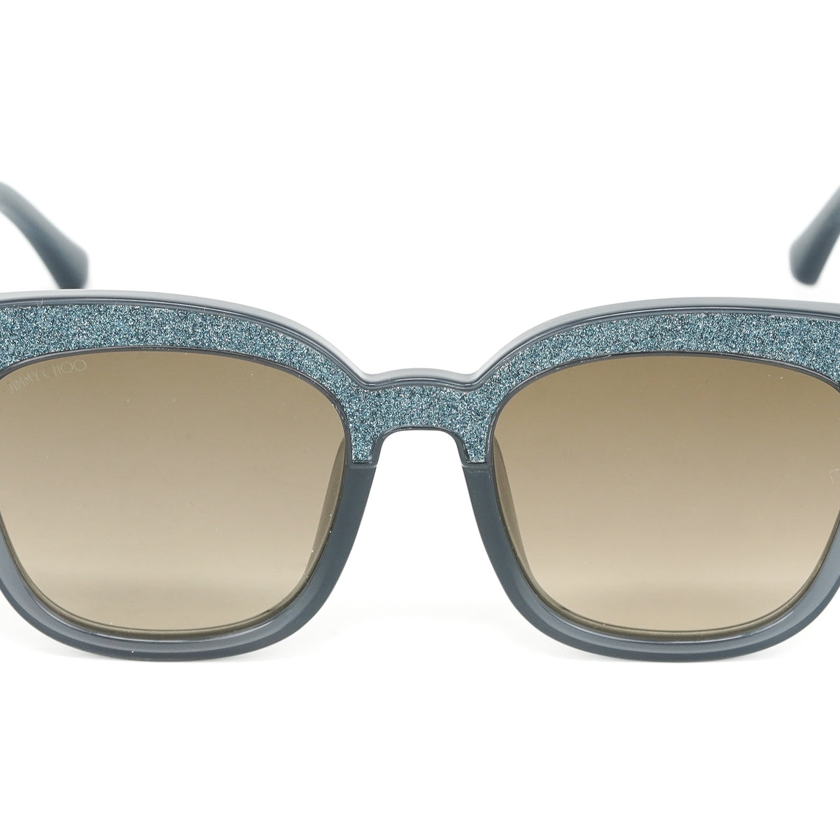 Jimmy Choo Gray/Black Glittery Mayela Cat Eye Sunglasses Excellent Condition. Jimmy Choo Sunglasses MAYELA-S 18R/VE main image 2