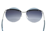 Thumbnail for Marc Jacobs Women's Round Sunglasses Ruthenium Grey MARC 102/S 6LB