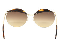 Thumbnail for Marc Jacobs Women's Gold Round Sunglasses Brown Tortoise MARC 102/S J5G