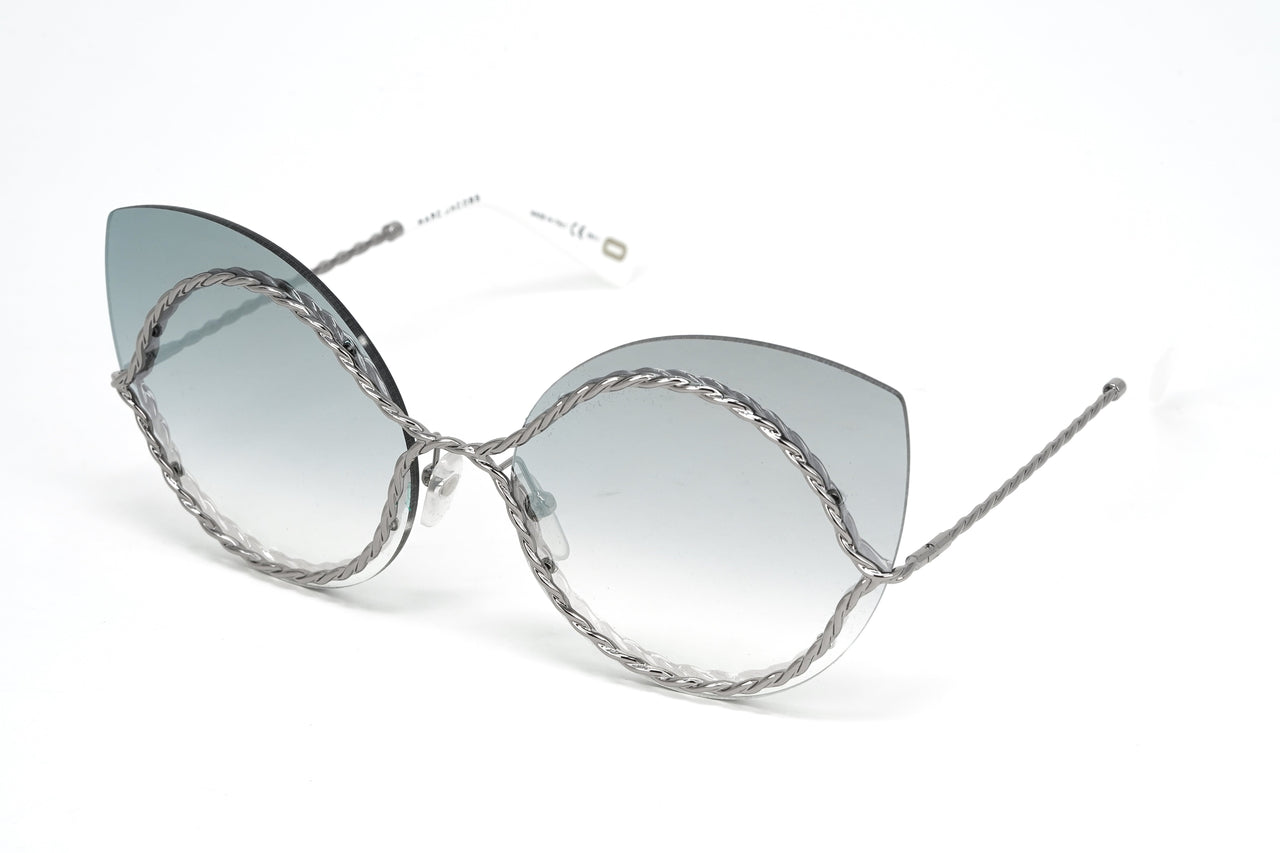 Marc Jacobs Women's Cat Eye Sunglasses Rimless Gradient Grey MARC 161/S 6LB