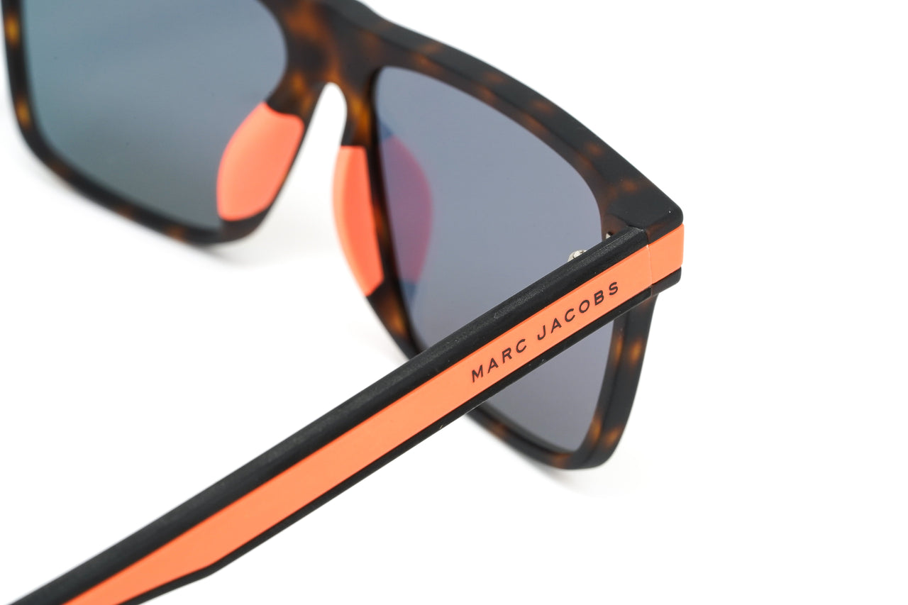 Marc Jacobs Men's Rectangular Sunglasses Peach Mirror Orange MARC 286/S L9G HVNA