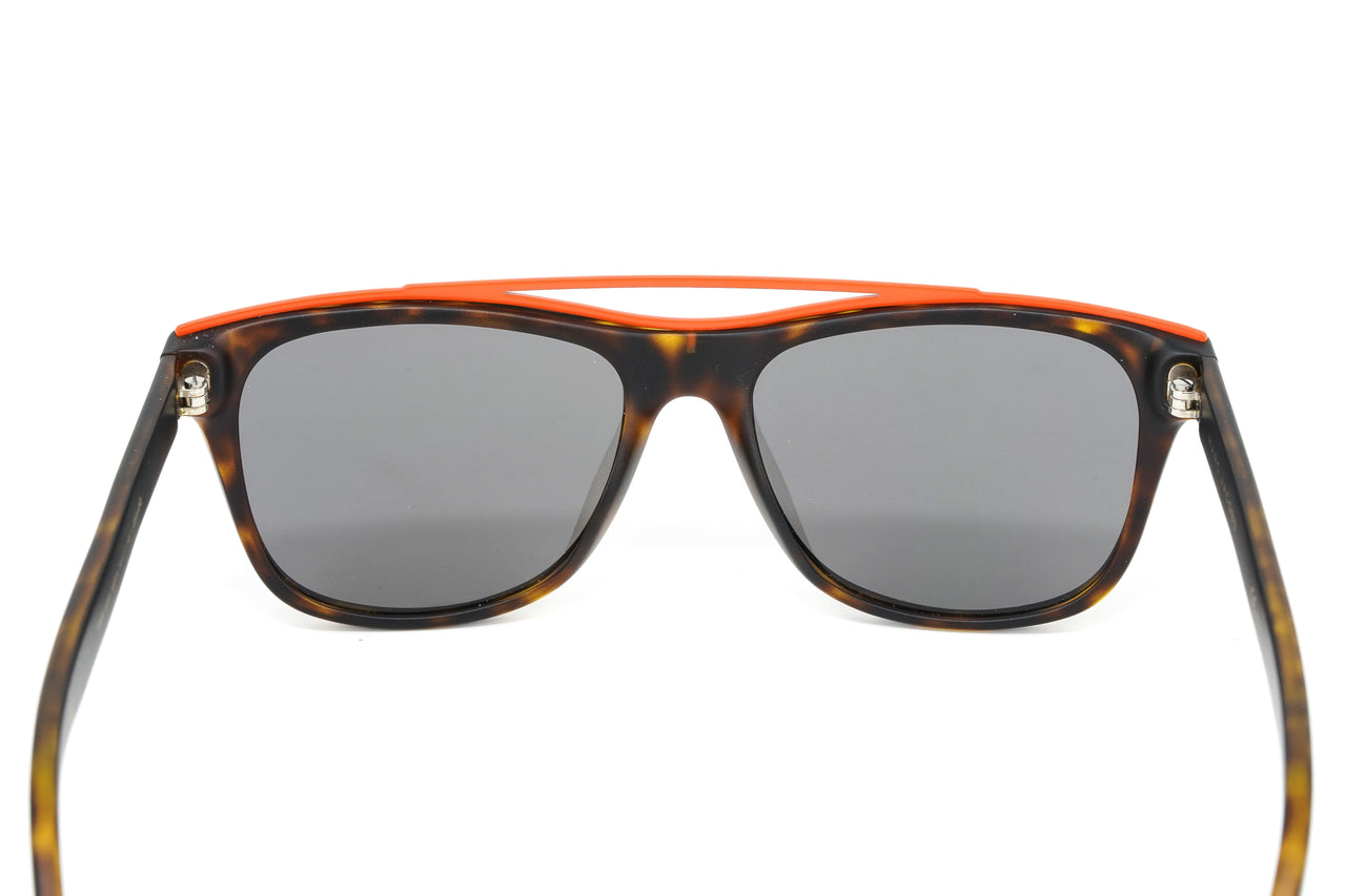 Marc Jacobs Unisex Rectangular Sunglasses Tortoise Top Flat Silver MARC 303/S N9P