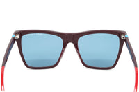 Thumbnail for Marc Jacobs Women's  Square Sunglasses Burgundy Blue Marc 349/S LHF