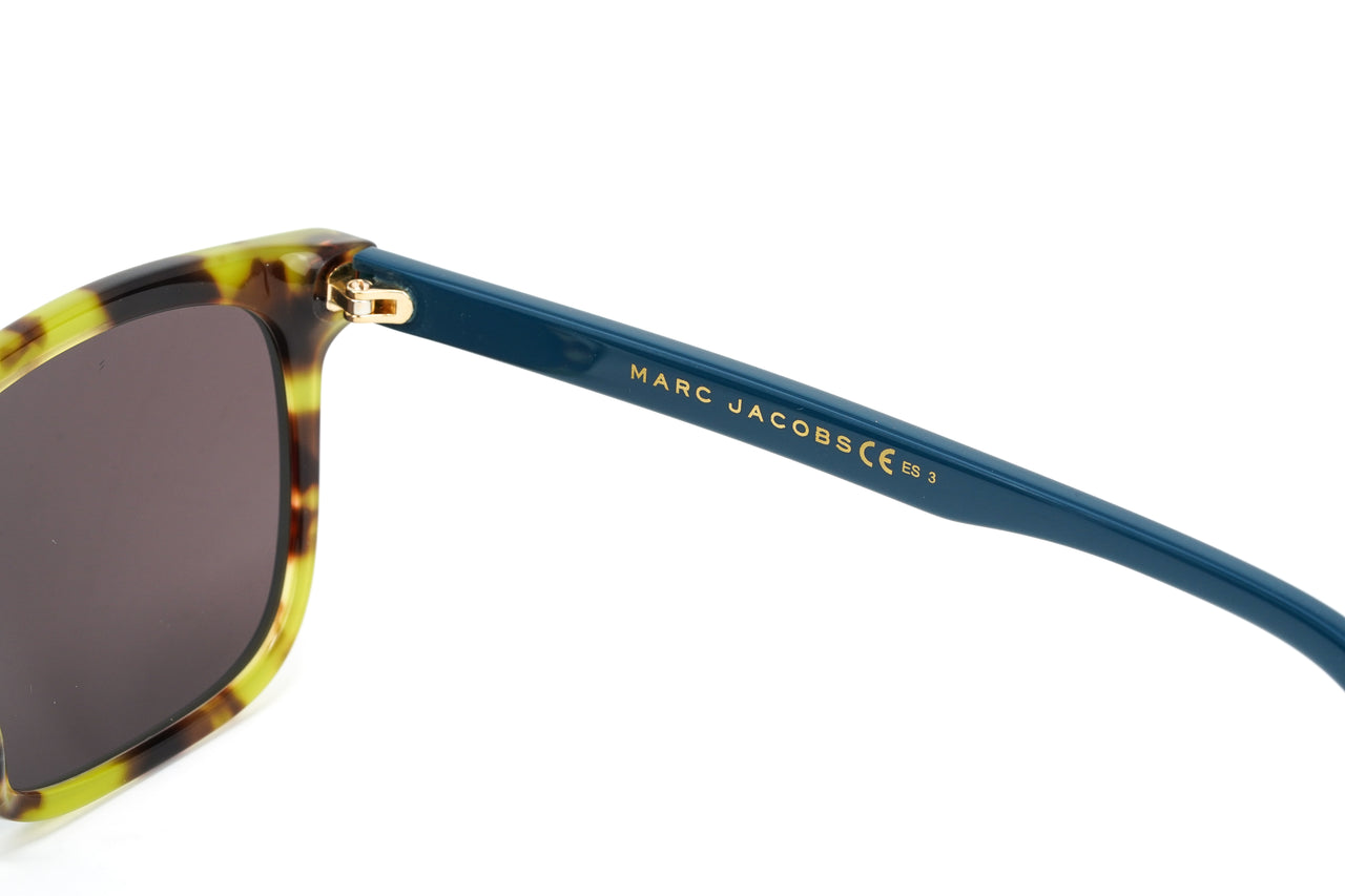 Marc Jacobs Men's Rectangular Sunglasses Flat Top Turquoise MARC 393/S ZI9