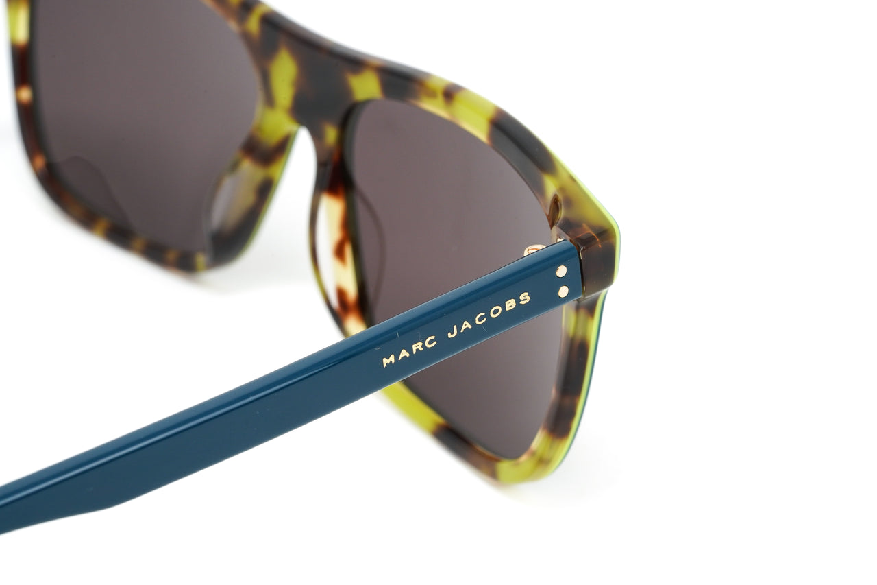 Marc Jacobs Men's Rectangular Sunglasses Flat Top Turquoise MARC 393/S ZI9