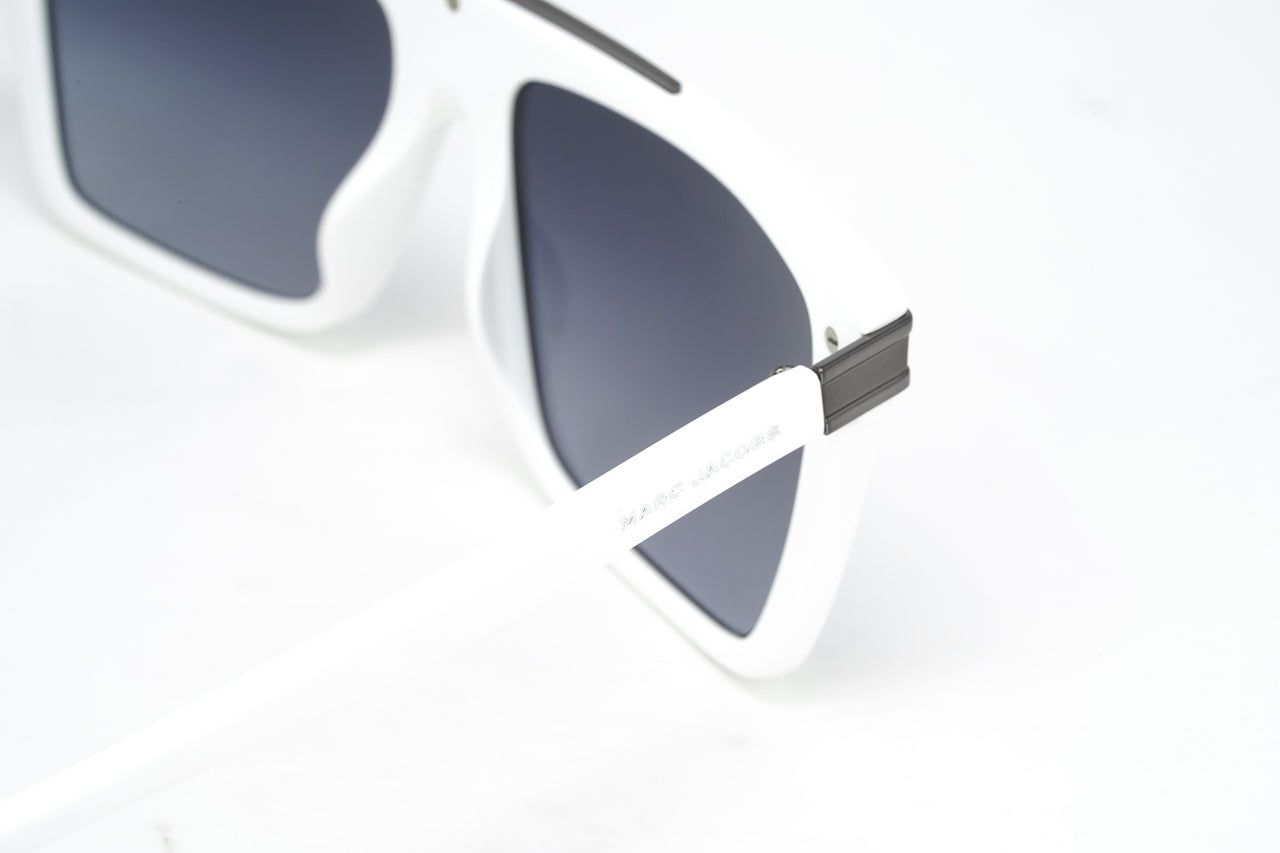 Marc Jacobs Men's Sunglasses Rectangular Flat Top White/Grey MARC 568/S SZJ