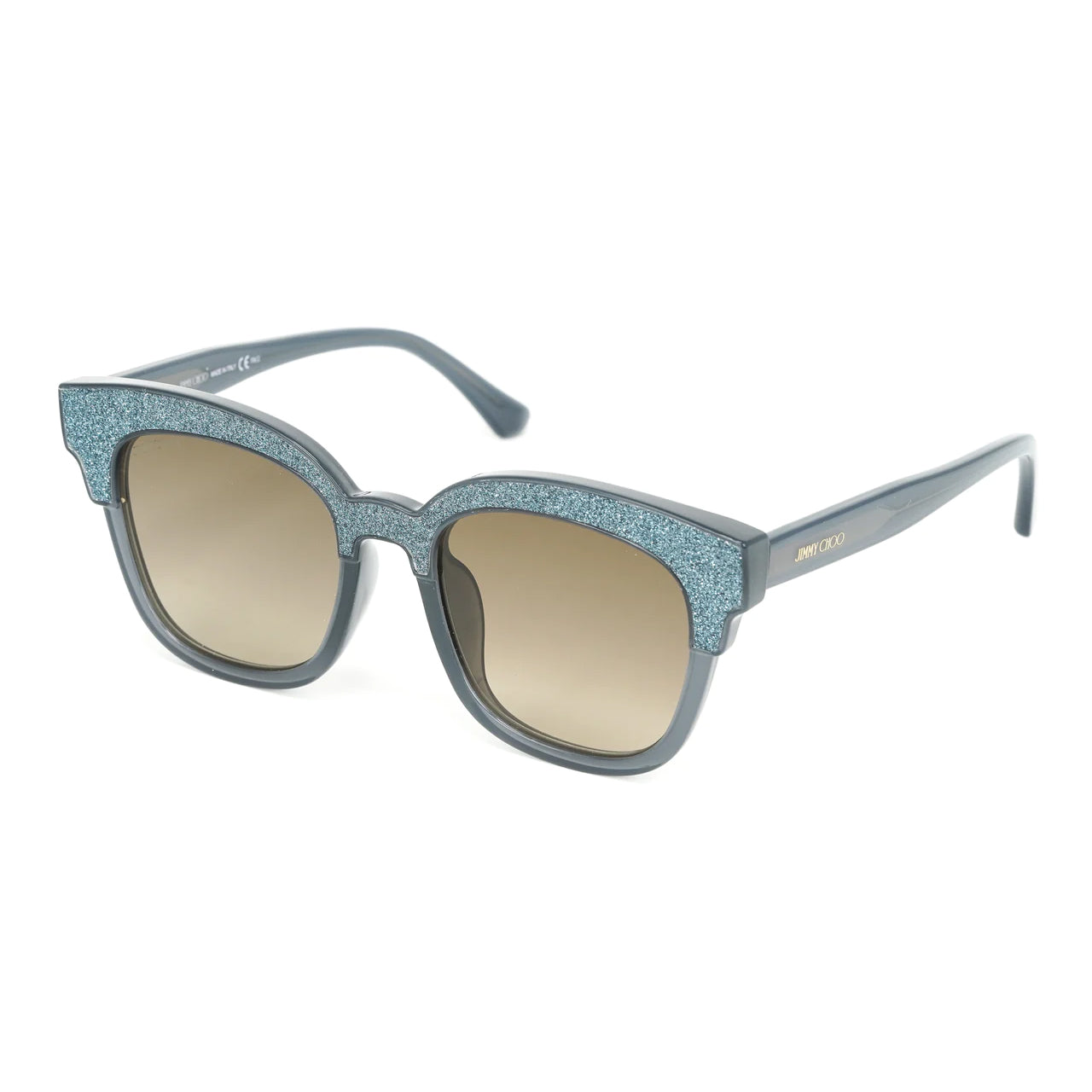 Jimmy Choo Women's Sunglasses Classic Square Grey Glitter MAYELA/S 18V