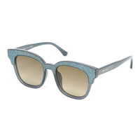 Thumbnail for Jimmy Choo Women's Sunglasses Classic Square Grey Glitter MAYELA/S 18V
