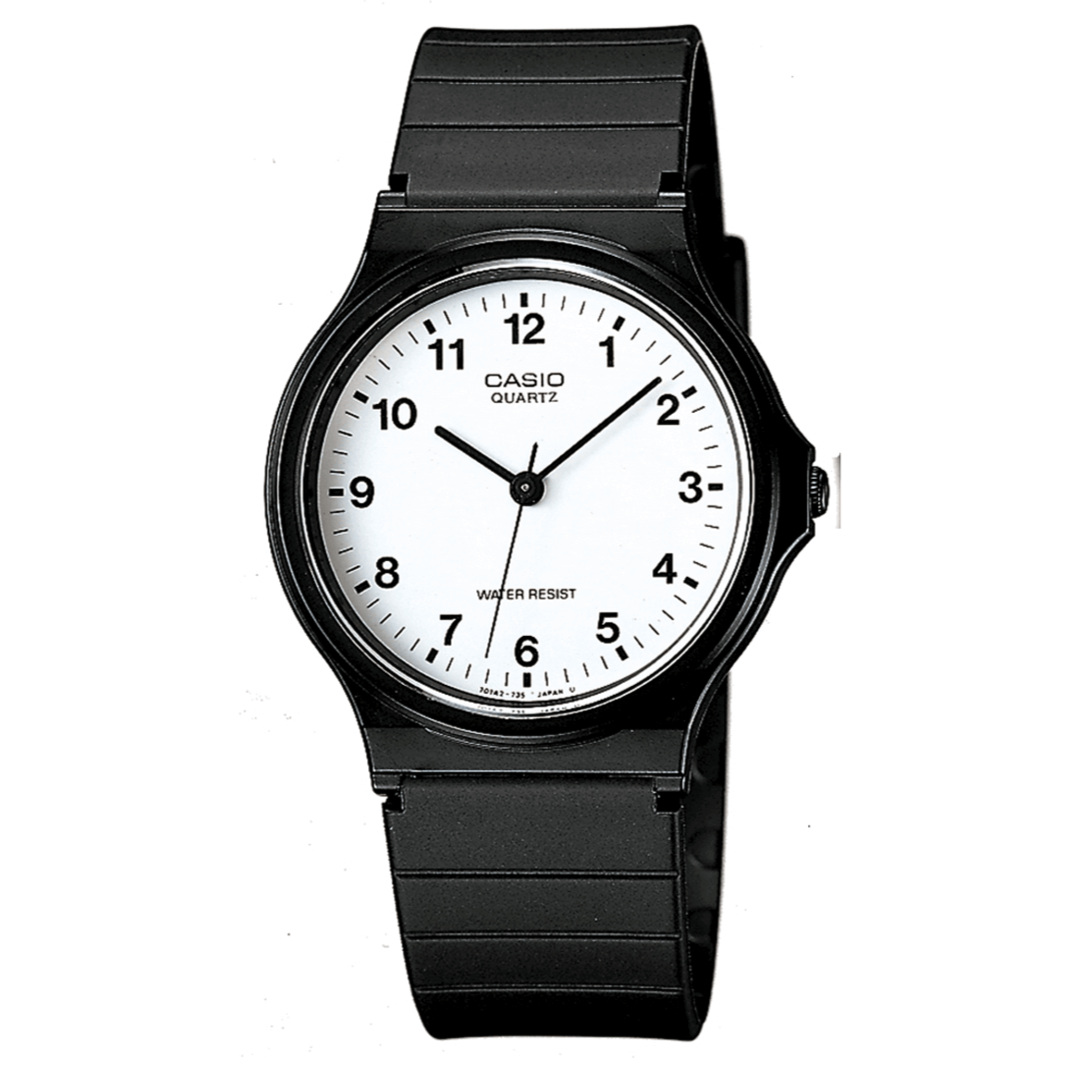 Casio Watch Black White Small Numbers MQ-24-7BLDF – Watches Crystals