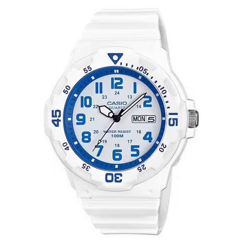 Casio Men's Watch Analogue White/Blue MRW-200HC-7B2VDF