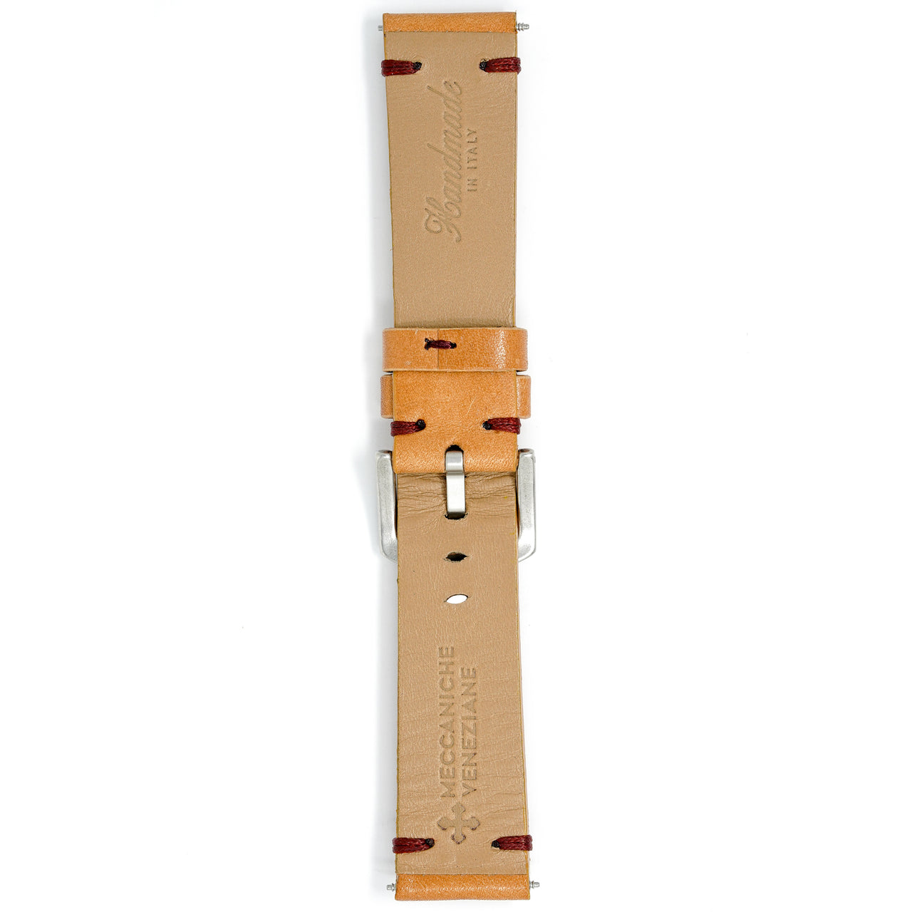 Meccaniche Veneziane Watch Nereide Tan Red Leather Strap